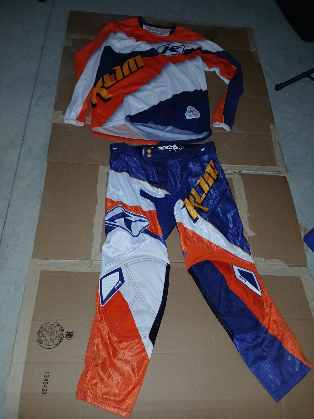KLIM Orange/Navy/White MX Jersey & Pants Set